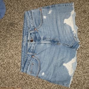 Wild fable denim shorts distressing
